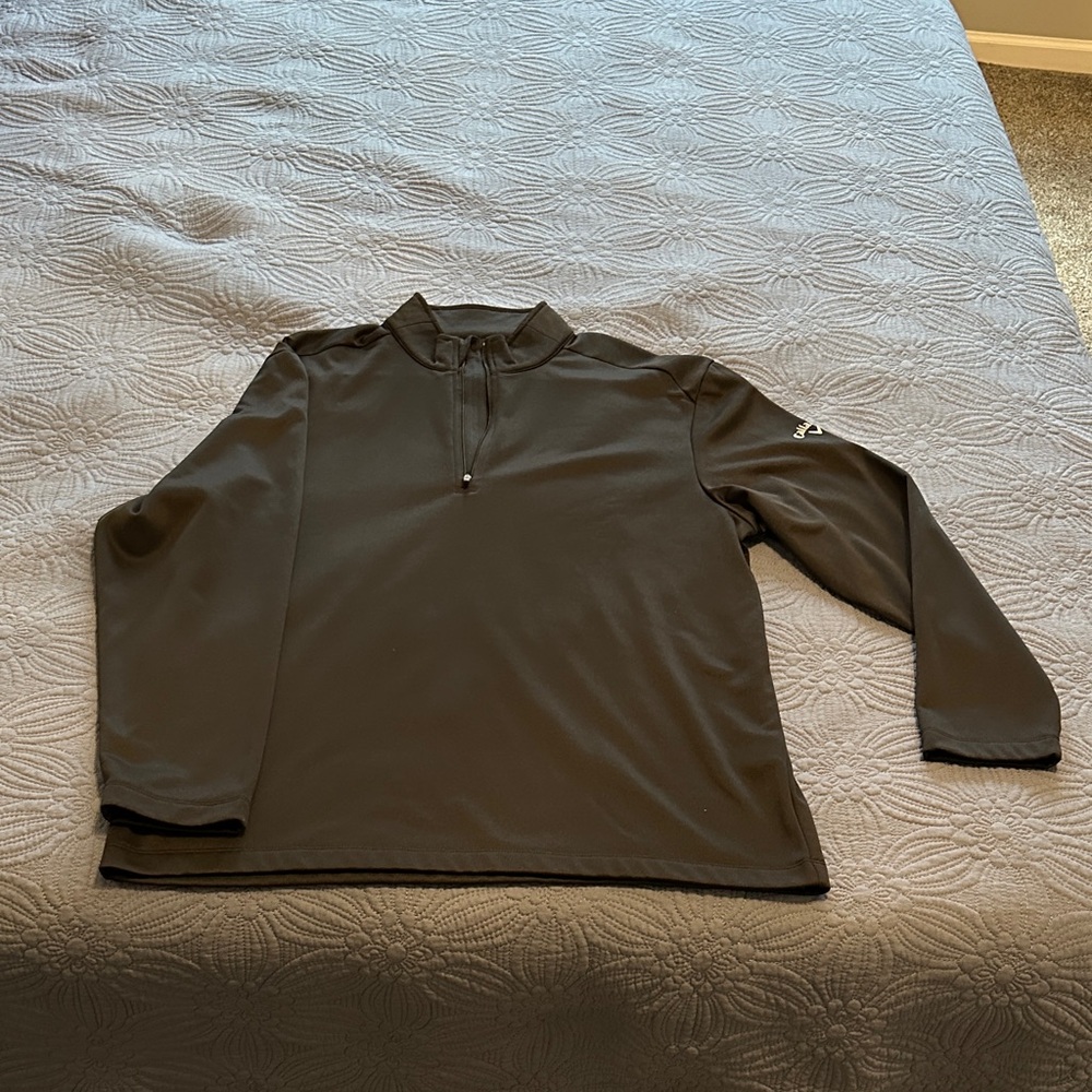 Callaway Men's Black Zip Up Sweater